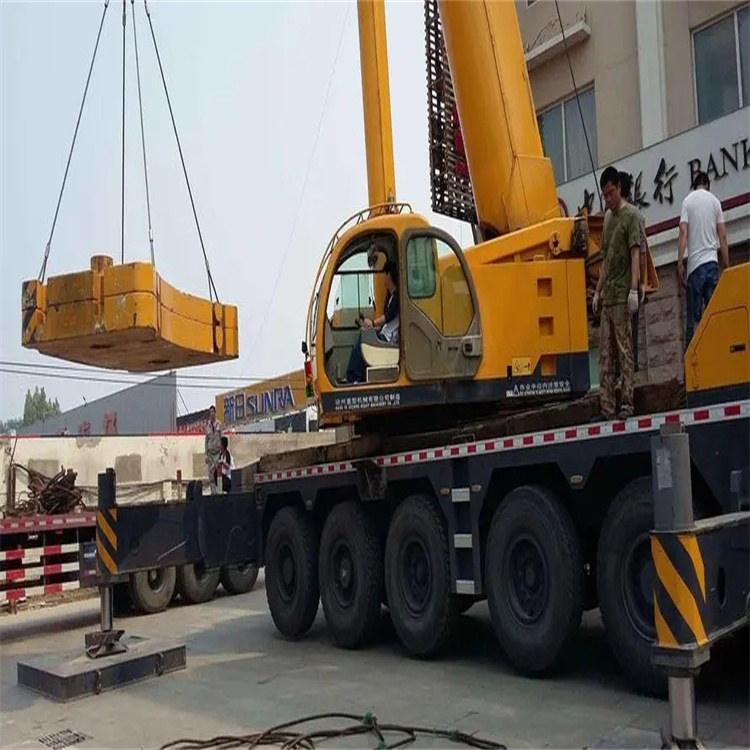 南京溧水当地吊车出租|机器吊装|75吨|工厂搬迁服务